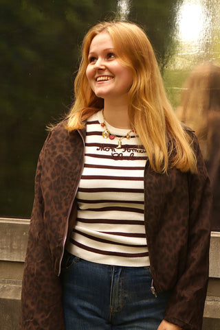 Red & Brown Cowboy Charms  - Necklace