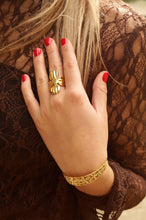 Load image into Gallery viewer, Double Flowers Bangle - Bracelet
