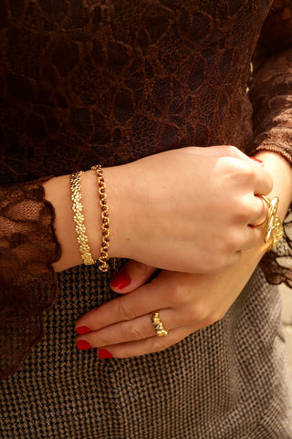 Multi Daisy Flowers Bangle - Bracelet