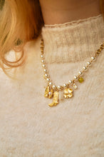 Load image into Gallery viewer, Big Pearls &amp; Cowboy Charms - Necklace
