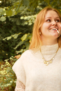 Big Pearls & Cowboy Charms - Necklace