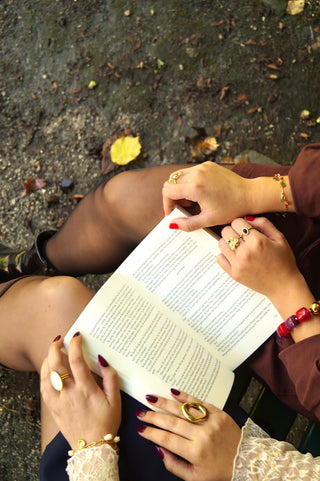 White Marble Stone - Ring