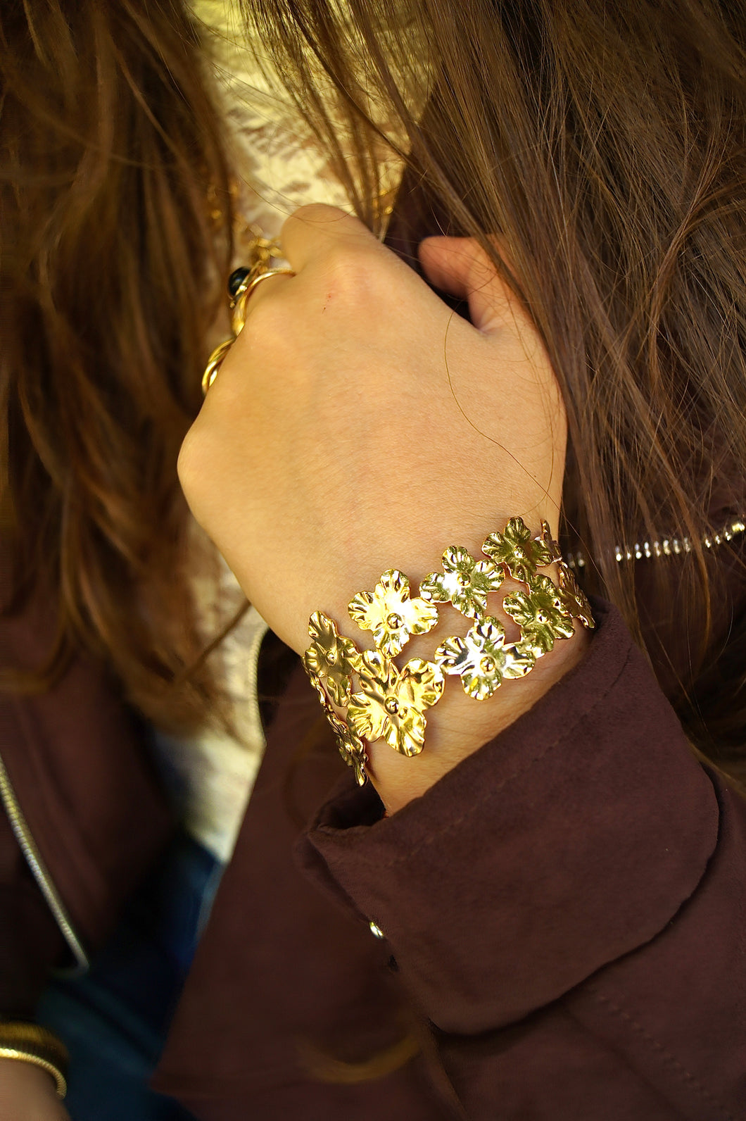 Ilona Flowers Bangle - Bracelet