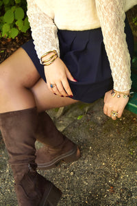 Blue Oval Stone - Ring