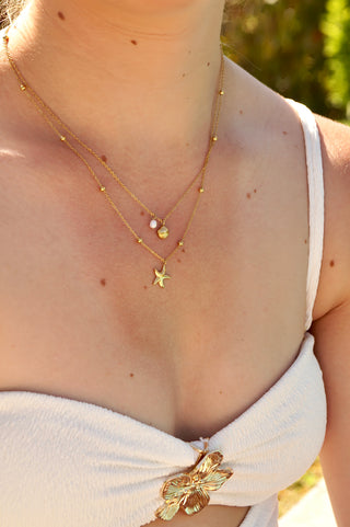 Double Seashell (2 in 1)  - Necklace