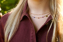 Load image into Gallery viewer, Purple &amp; Blue Pearls (2-in-1) - Necklace
