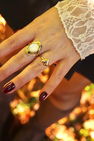 Marble Oval Treasure - Ring