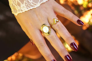 Marble Oval Treasure - Ring