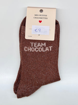 Brown 2 Team Chocolat Glitter - Socks