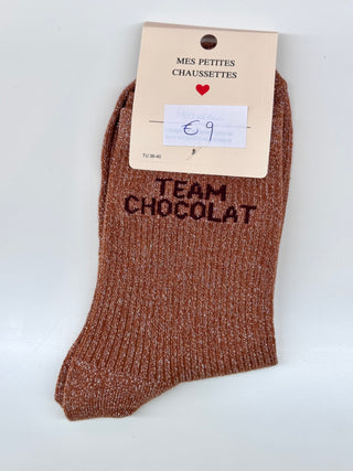 Brown 1 Team Chocolat Glitter - Socks