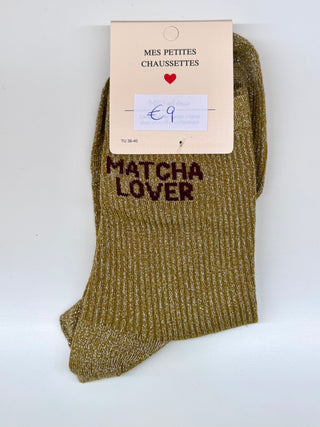 Green Matcha Lover Glitter - Socks