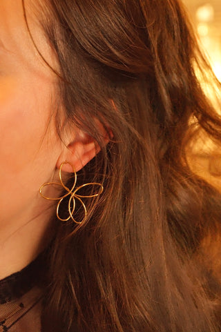 Open Céline Flowers - Earrings