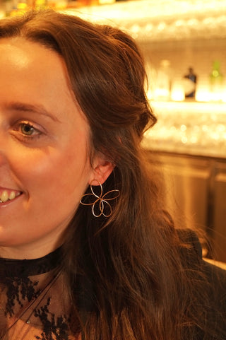 Open Céline Flowers - Earrings