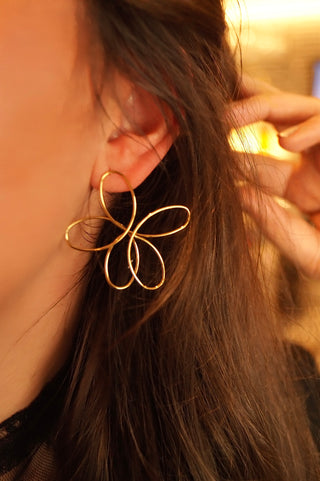 Open Céline Flowers - Earrings