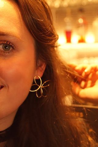 Open Céline Flowers - Earrings