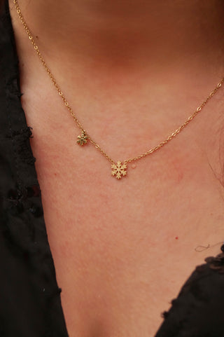 Double Snowflake - Necklace