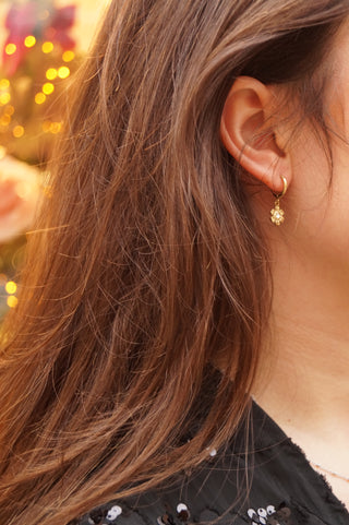 Cute Diamond Flower - Earrings