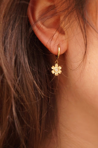 Cute Diamond Flower - Earrings