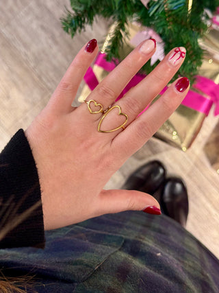 Long Open Heart - Ring