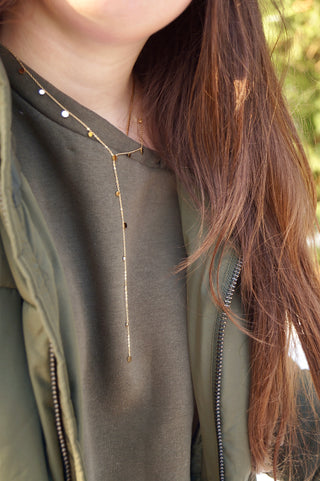 Bollie Waterfall Y - Necklace