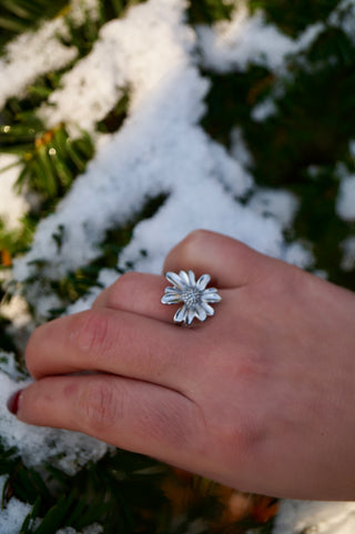 Silver Sunflower - Ring