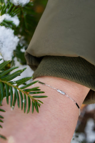 Multi Fine Silver Blocks - Bracelet