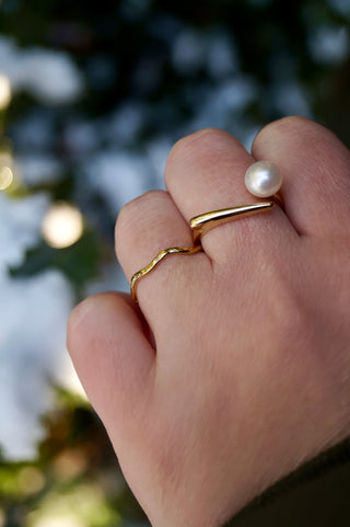 Geometric Pearl - Ring