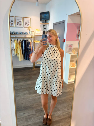 White Polkadots - Dress