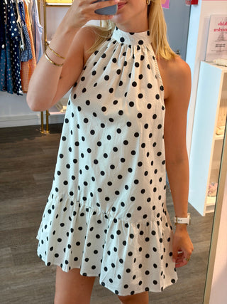 White Polkadots - Dress