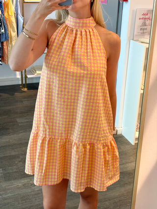 Yellow & Pink Vichy - Dress