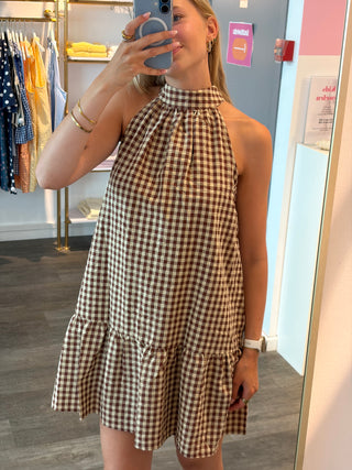 Brown Vichy - Dress