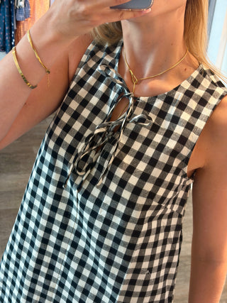 Black & White Vichy - Dress