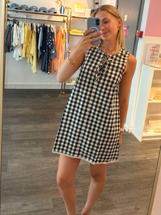 Black & White Vichy - Dress
