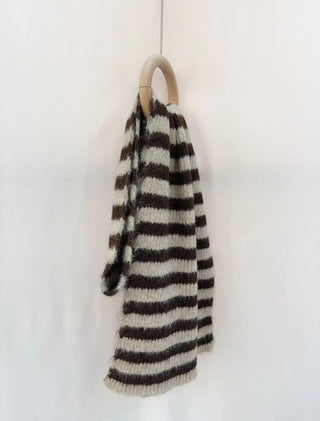 Beige & Brown Billie - Scarf