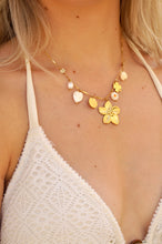Load image into Gallery viewer, White Flower Pearl Charms Fine Chain - Necklace
