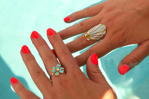 Blue Flower - Ring