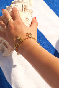 Palmtree Lobster Charms - Bracelet