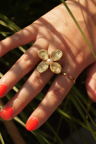 Pearlie Flower - Ring