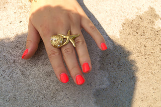 Big Starfish Shell - Ring