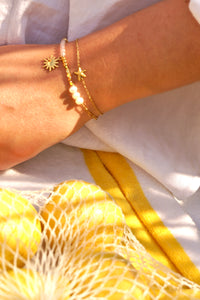White Sunny Pearls & Stones - Bracelet