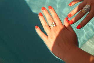 Blue Flower - Ring