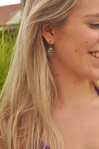 Black & White Fish Charms - Earrings