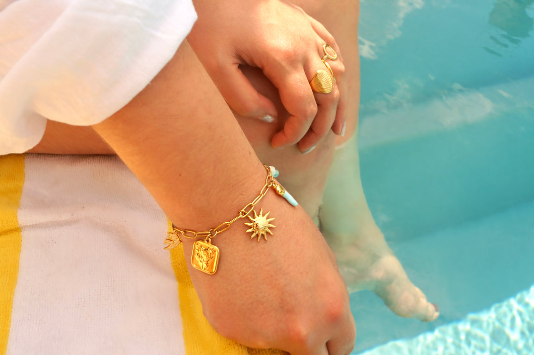 Blue Cool Pepper Charms - Bracelet