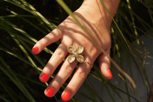 Load image into Gallery viewer, Multi Pink Clovers - Ring
