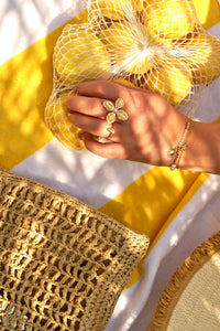 White Sunny Pearls & Stones - Bracelet