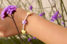 Load image into Gallery viewer, Rainbow Pearl Bollie Flower - Bracelet
