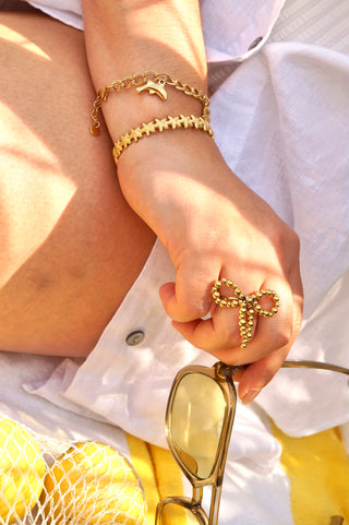 Big Pearly Bow - Ring