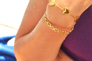 Small Hearts Bangle - Bracelet