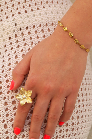 Flower White Pearl - Ring