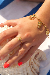Palmtree Lobster Charms - Bracelet